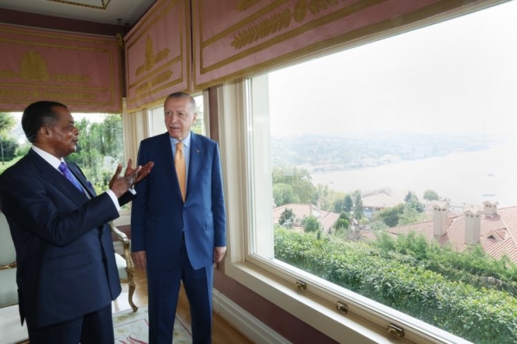 Cumhurbaşkanı Erdoğan, Kongo'lu mevkidaşı Denis Sassou N'Guesso ile g&ouml;r&uuml;şt&uuml;