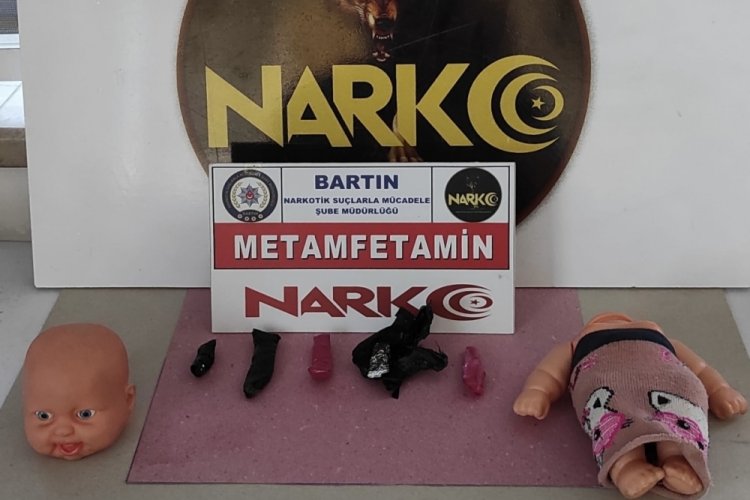 Bartın'da oyuncak bebeğin i&ccedil;inden uyuşturucu &ccedil;ıktı