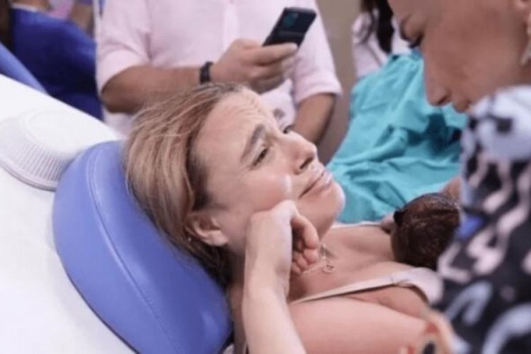 Seda G&uuml;ven doğumhaneden paylaştı