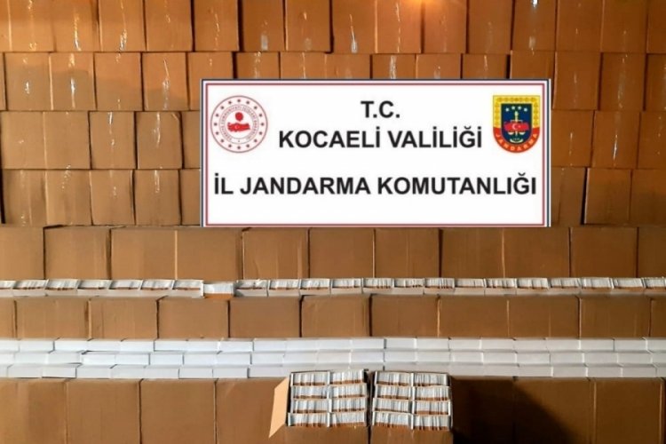 Kocaeli'de 11 milyon 580 bin adet makaron ele ge&ccedil;irildi