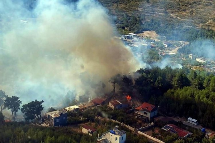 İzmir'de orman yangını