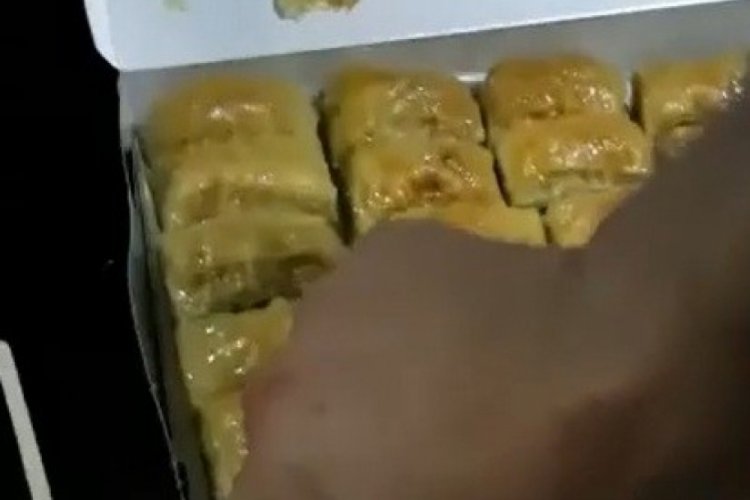 Gaziantep'te Baklava arasında uyuşturucu bulundu