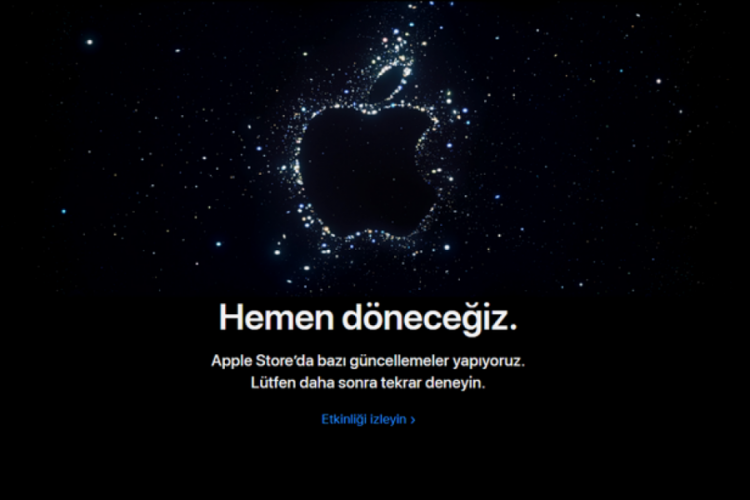 Apple online mağazasını kapattı!