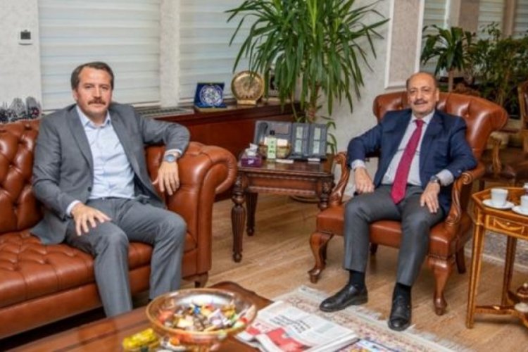 Bakan Bilgin, Memur-Sen Genel Başkanı Yal&ccedil;ın'ı kabul etti