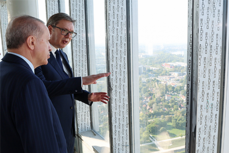 Erdoğan, Belgrad Kulesi'ni ziyaret etti