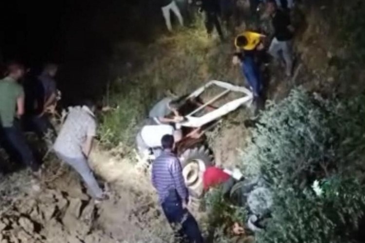 Manisa'da kaza: Trakt&ouml;r u&ccedil;uruma yuvarlandı