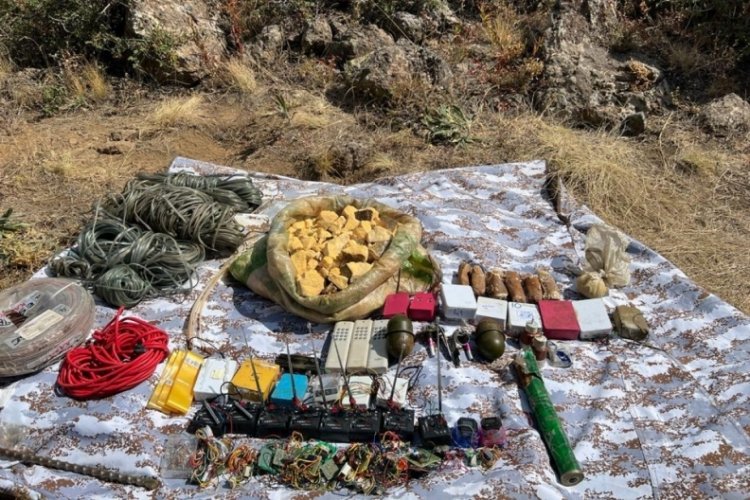 Van'da PKK'ya ait patlayıcılar ele ge&ccedil;irildi