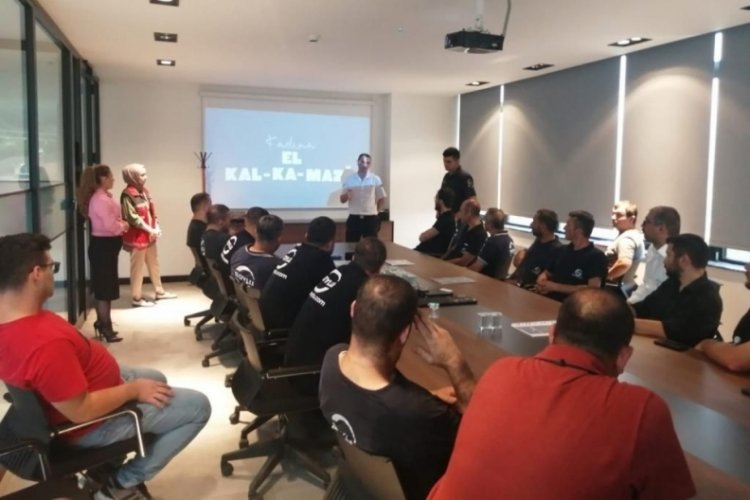 D&uuml;zce'de &ccedil;alışanlara 'Kadına El Kalkamaz' eğitimi
