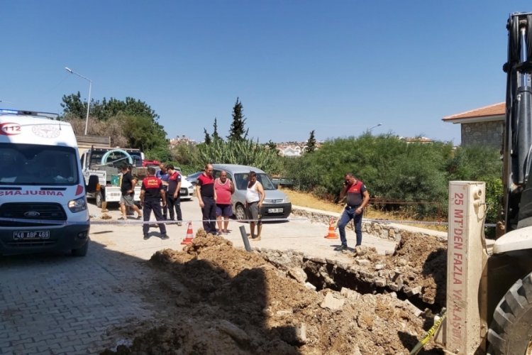 Muğla'da iki iş&ccedil;i g&ouml;&ccedil;&uuml;k altında kaldı