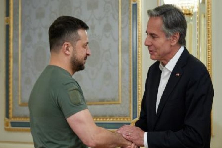 Zelenskiy, ABD Dışişleri Bakanı Blinken ile g&ouml;r&uuml;şt&uuml;