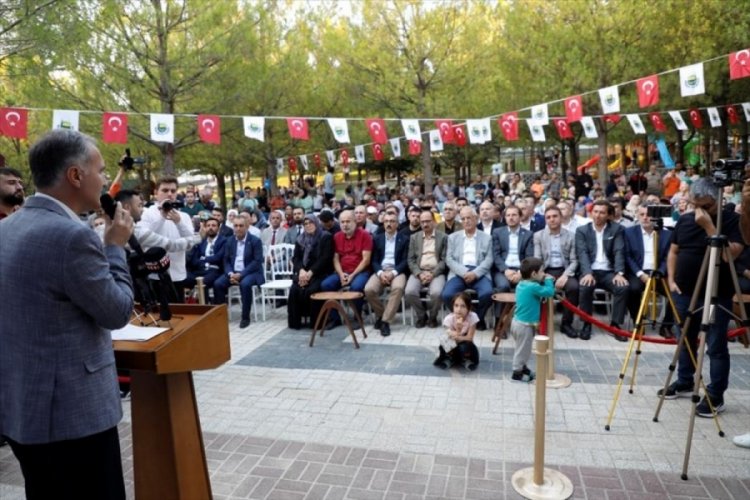 Bursa İneg&ouml;l'de Şehit G&ouml;khan &Ccedil;akır parkı t&ouml;renle a&ccedil;ıldı
