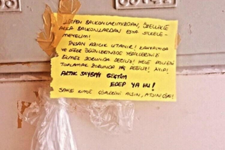 Aydın'da apartman sakininden ilgin&ccedil; uyarı