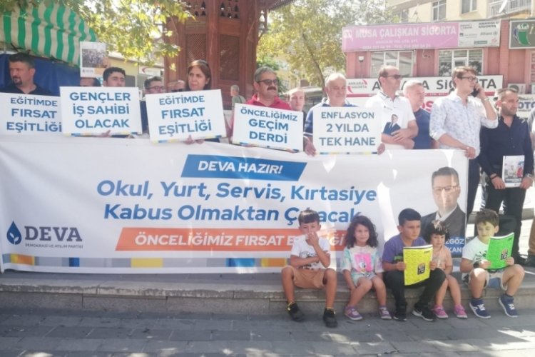 DEVA Bursa: Bu iktidarda, parası olana eğitim ve gelecek var