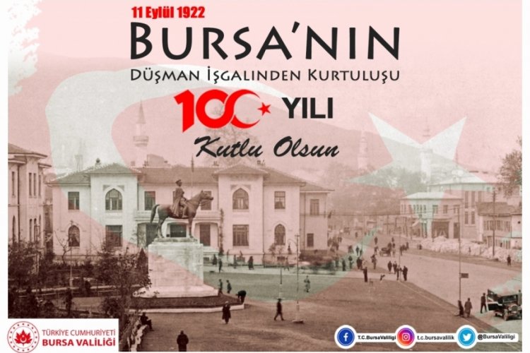 Bursa Valiliği'nden 11 Eyl&uuml;l paylaşımı