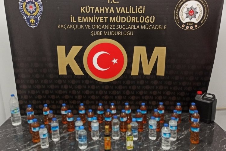 K&uuml;tahya'da sahte alkol satışına su&ccedil;&uuml;st&uuml;
