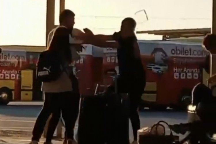 Bursa'da terminalde eski sevgili kavgası