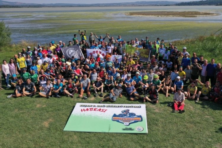 350 bisiklet&ccedil;inin katıldı Saros K&ouml;rfezi 9. Dağ Bisikleti Festivali tamamlandı
