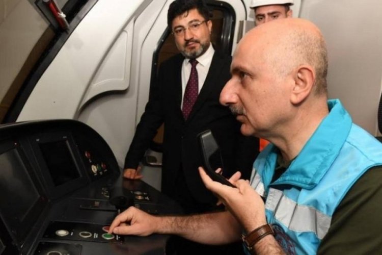 Tavşantepe-Sabiha G&ouml;k&ccedil;en Metro Hattı'nda test s&uuml;r&uuml;ş&uuml; yapıldı