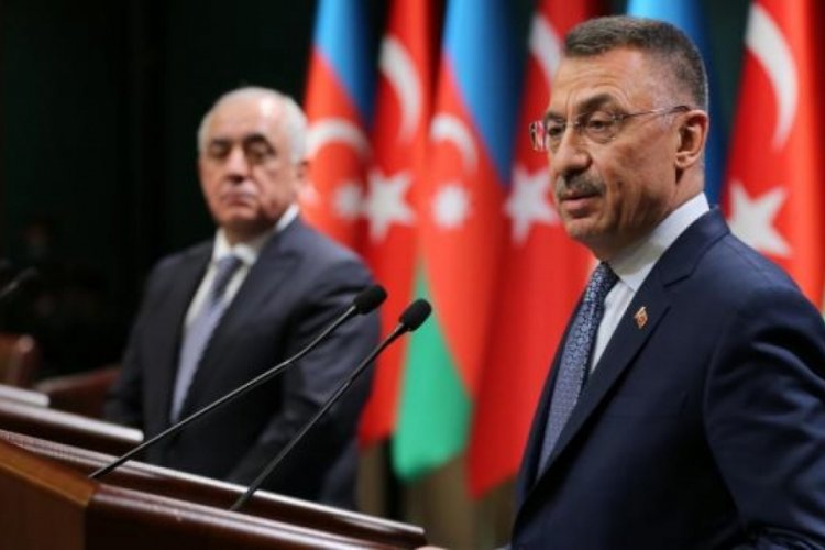 Cumhurbaşkanı Yardımcısı Oktay, Azerbaycan Başbakanı Asadov g&ouml;r&uuml;şt&uuml;