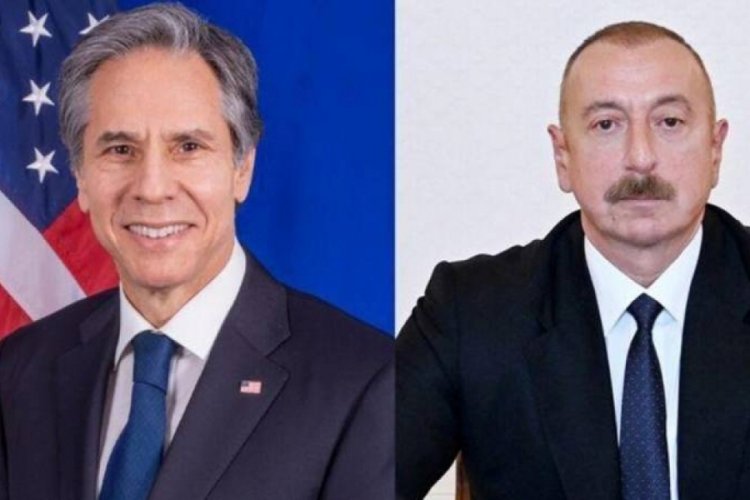 Blinken, Azerbaycan Cumhurbaşkanı Aliyev ile g&ouml;r&uuml;şt&uuml;