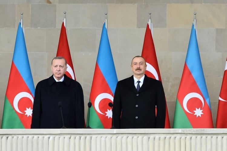 Erdoğan, Aliyev ile g&ouml;r&uuml;şt&uuml;
