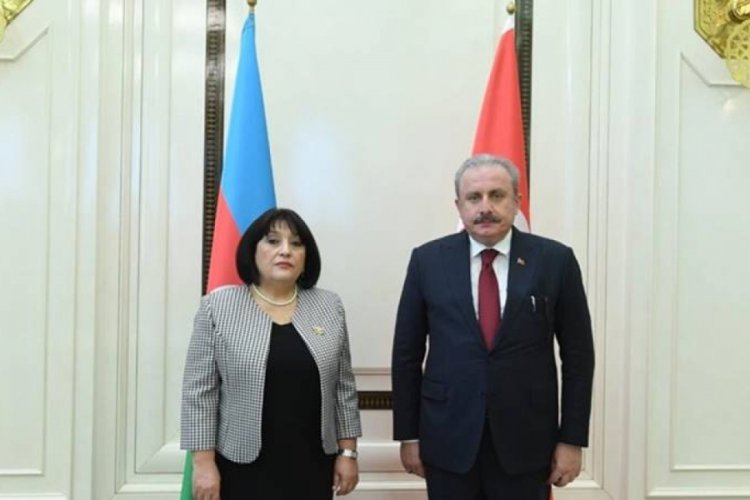 &nbsp;Şentop, Azerbaycanlı mevkidaşı Gafarova ile g&ouml;r&uuml;şt&uuml;