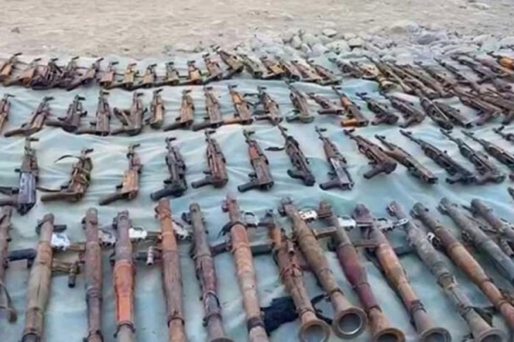 Pen&ccedil;e- Kilit b&ouml;lgesinde &ccedil;ok sayıda silah ve m&uuml;himmat ele ge&ccedil;irildi
