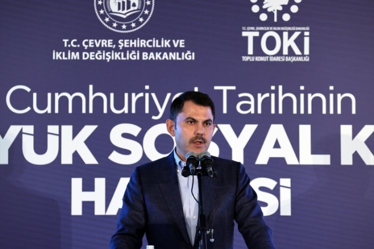 Bakan Kurum sosyal konut projesine başvuru sayısını a&ccedil;ıkladı