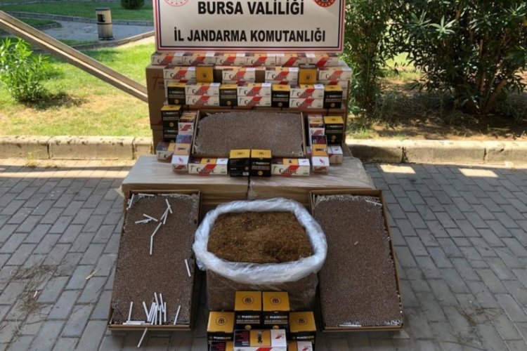 Bursa'da ka&ccedil;ak t&uuml;t&uuml;n operasyonunda  g&ouml;zaltı