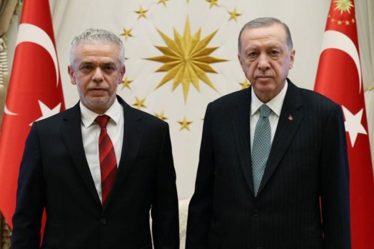 KKTC B&uuml;y&uuml;kel&ccedil;isi Korukoğlu Cumhurbaşkanı Erdoğan ile g&ouml;r&uuml;şt&uuml;