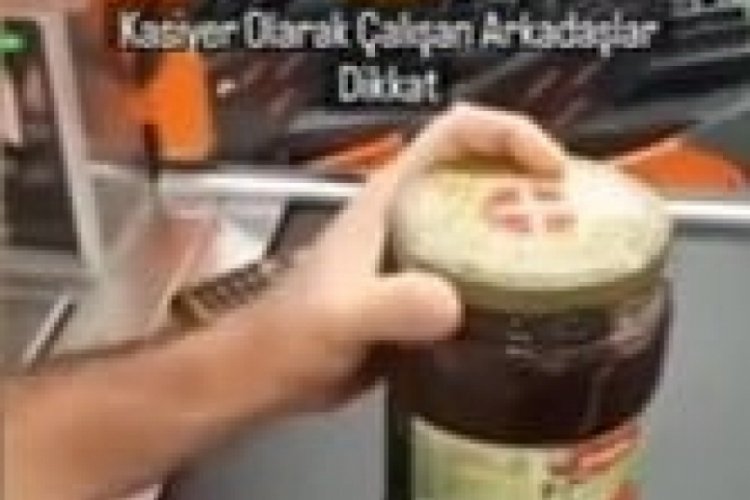 Alım g&uuml;c&uuml; d&uuml;şen vatandaş markette bunu da yaptı