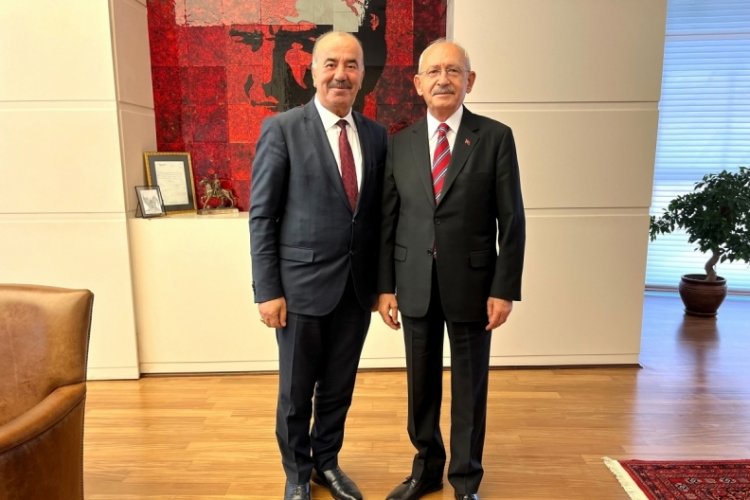 Bursa Mudanya Belediye Başkanı T&uuml;rkyılmaz, Kılı&ccedil;daroğlu'nu ziyaret etti