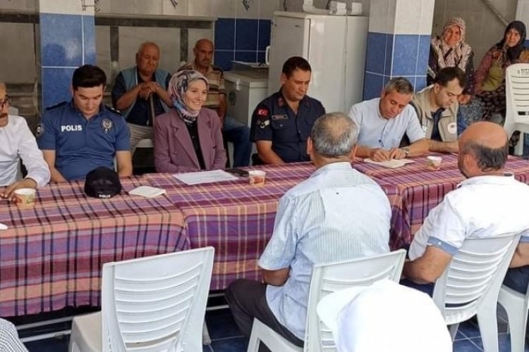 Bursa Harmancık Kaymakamı mahalle ziyaretlerine devam ediyor