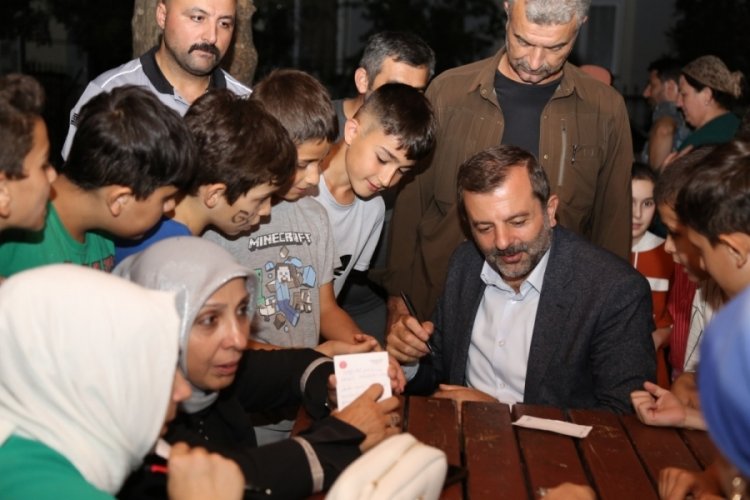 Bursa'da G&uuml;rsulular isteklerini Başkan Işık'a iletiyor