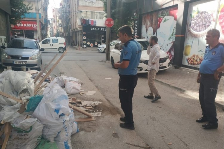 Gemlik'te inşaat atıklarına sıkı denetim
