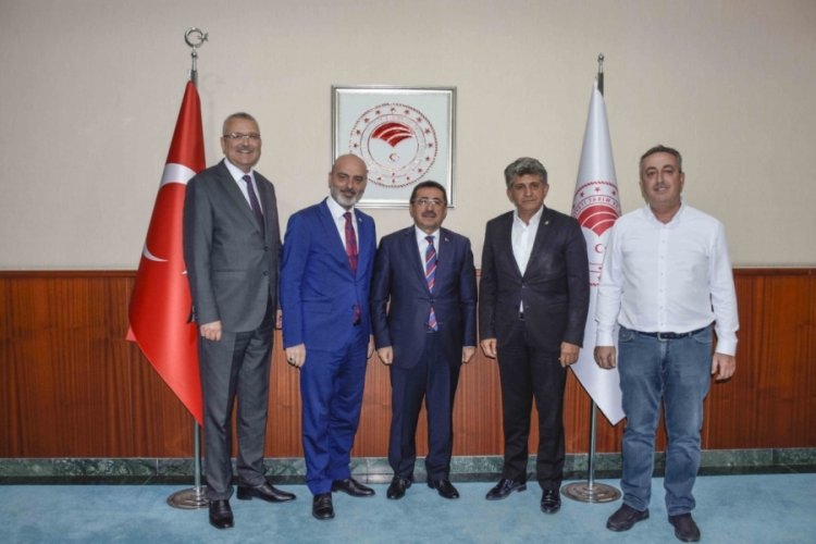 Başkan &Ouml;zkan'dan Tarım ve Orman Bakan Yardımcısı Pakdil ile Ankara'da g&ouml;r&uuml;şme
