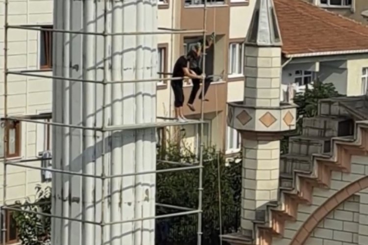 İstanbul'da minare yenilemesinde akılalmaz y&ouml;ntem