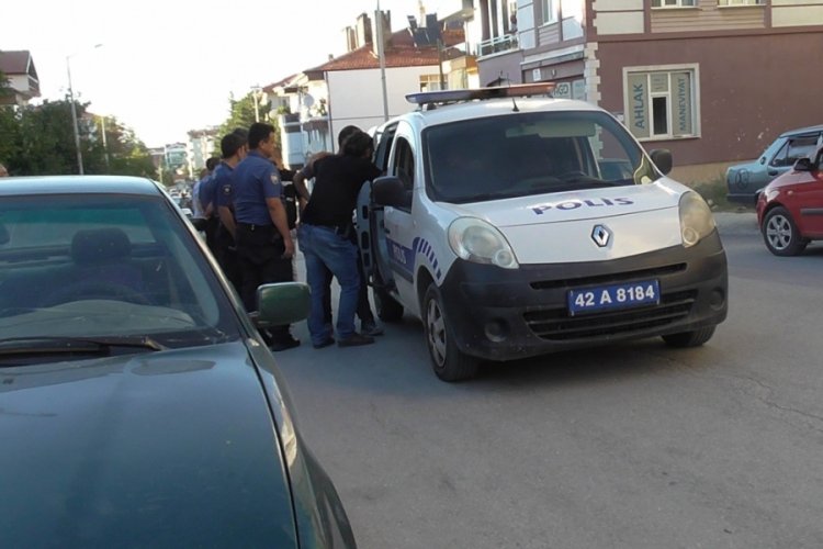 Konya'da iki grup arasında alacak verecek kavgası