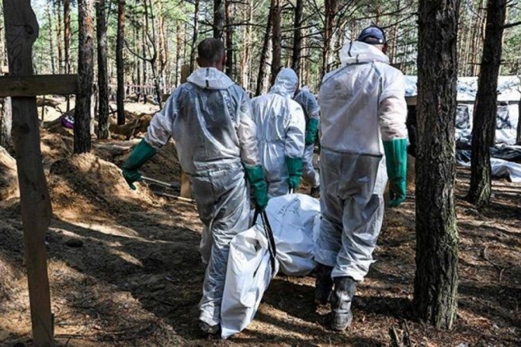 İzyum'daki toplu mezar su&ccedil;lamalarına Rusya'dan yalanlama