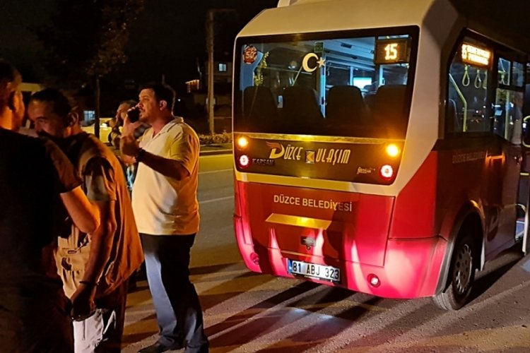 D&uuml;zce'de yolcu minib&uuml;s&uuml;ne ateş eden ş&uuml;pheli tutuklandı