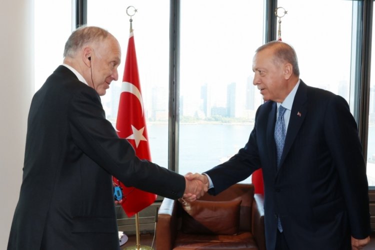 Cumhurbaşkanı Erdoğan, D&uuml;nya Yahudi Kongresi Başkanı Lauder'i kabul etti