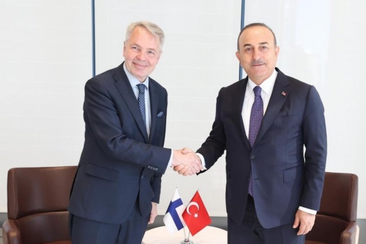 Bakan &Ccedil;avuşoğlu, Finlandiyalı mevkidaşı Haavisto ile bir araya geldi