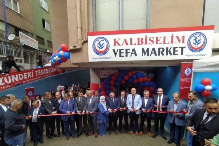 Bursa'da kalbiselim vefa market a&ccedil;ılıyor