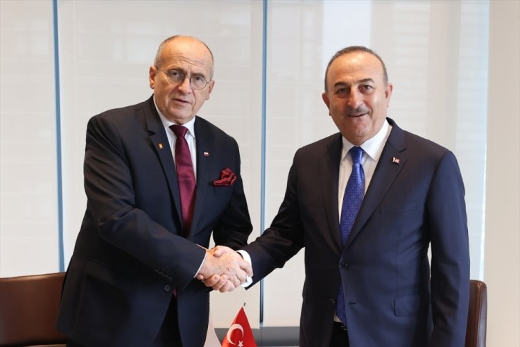Bakan &Ccedil;avuşoğlu, Polonyalı mevkidaşı Rau ile g&ouml;r&uuml;şt&uuml;