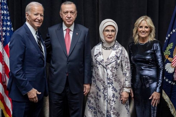 Cumhurbaşkanı Erdoğan Biden'ın d&uuml;zenlediği resepsiyona katıldı