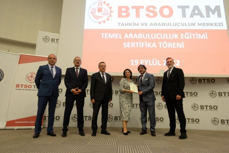 BTSO TAM Yeni Arabulucuları Bursa'ya kazandırmaya devam ediyor