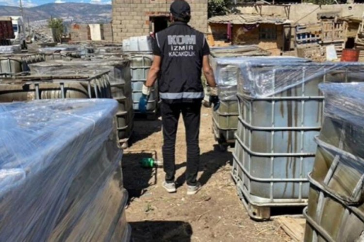 İzmir'de ka&ccedil;ak akaryakıt operasyonu