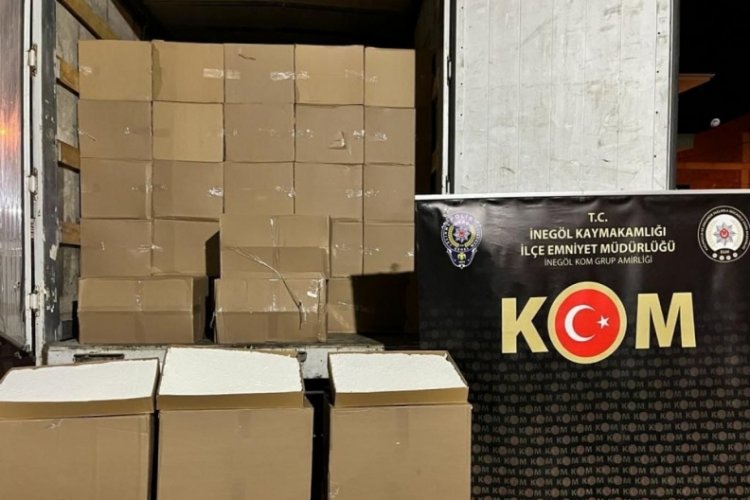Bursa'da ka&ccedil;ak sigara operasyonunda 1 kişi tutuklandı