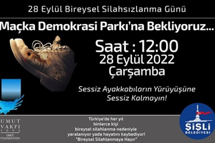 İstanbul'da bireysel silahlanmaya karşı protesto