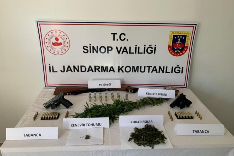 Sinop'ta uyuşturucu operasyonu: 1 g&ouml;zaltı